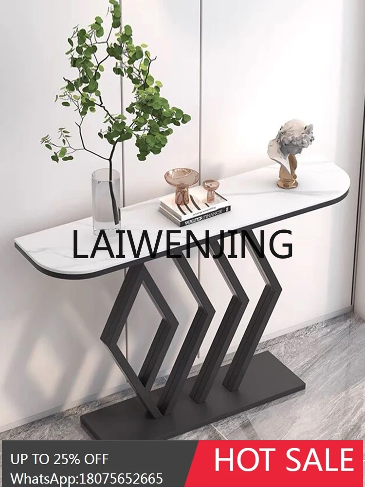 RWJ Entrance Cabinet Simple Strip Console Semicircle Decoration Side View Sets