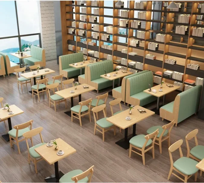 Commercial Dining Furniture Leather Single Restaurant Cafe American Design Booth Sofa