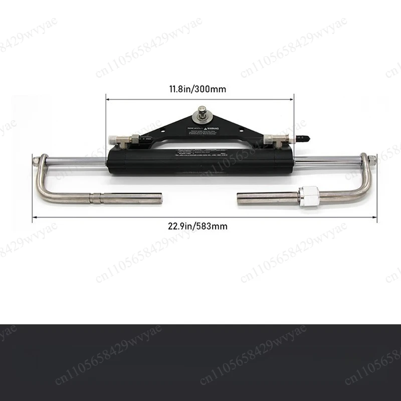 150HP Outboard Hydraulic Steering Kit, Complete Helm Pump Cylinder & Hydraulic Tube Marine Boat Steering Accessory