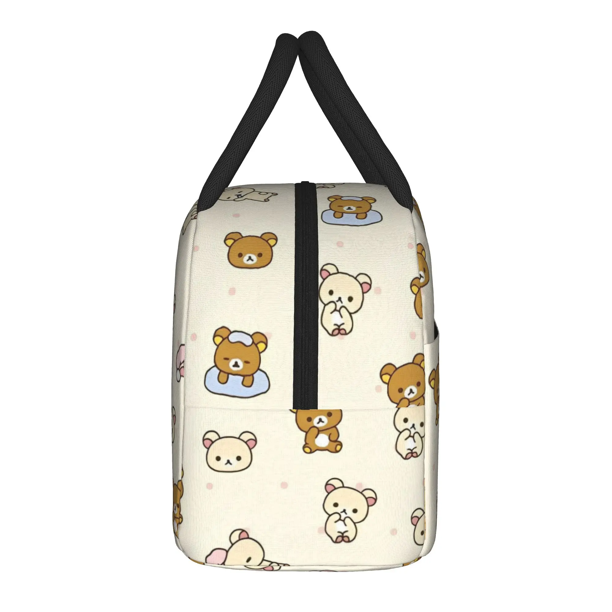Cute Korilakkuma Rilakkuma Insulated Lunch Bag Large  Lunch Container Thermal Bag Lunch Box Tote College  Outdoor Bento Pouch