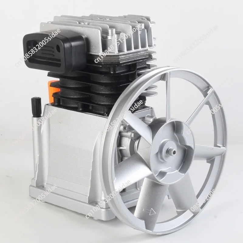Air compressor head woodworker household diving spray paint modified with oil double cylinder pump head assembly