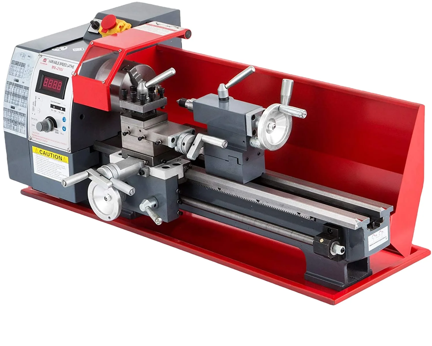 

【Hot】Best Sell Mini CNC Lathe Machine Multi Purpose Combo Lathe 210*400mm