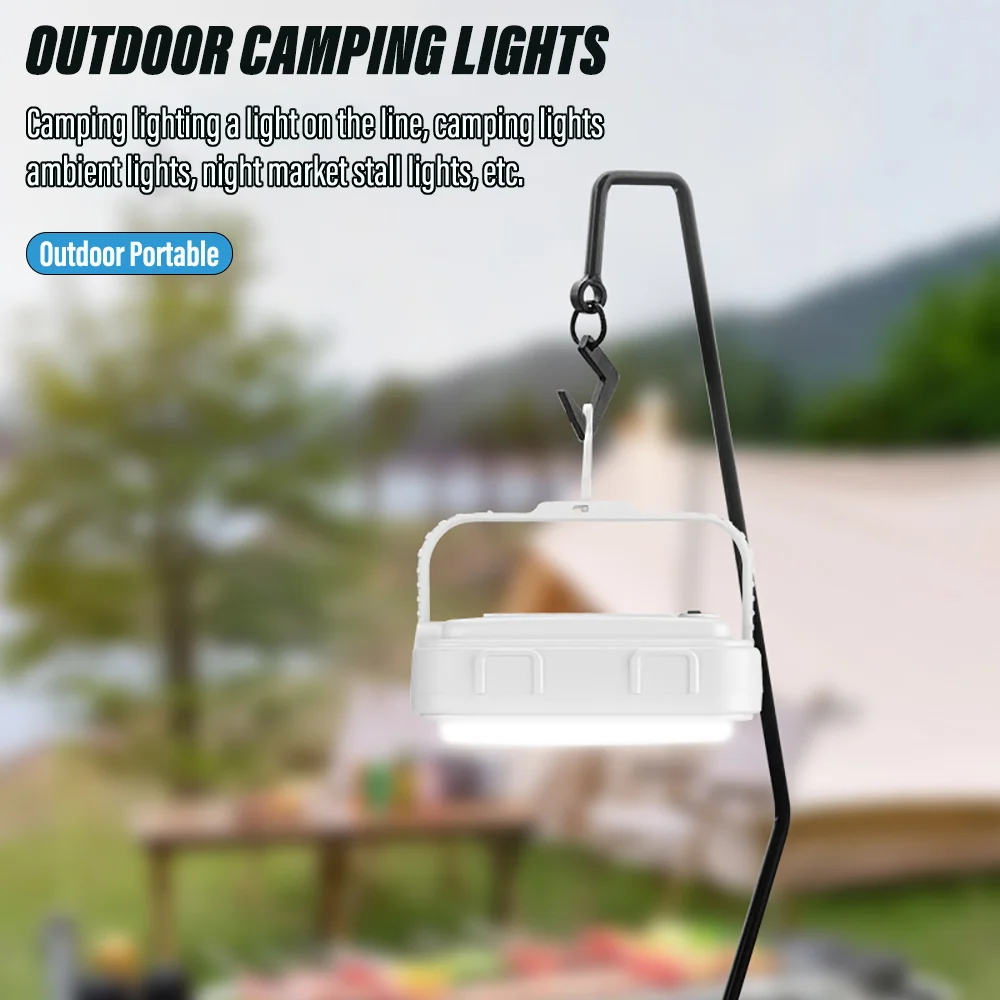 Portable portable light,Outdoor camping light,4 Lighting modes,With hook design,Portable to carry,Suitable for outdoor,Camping