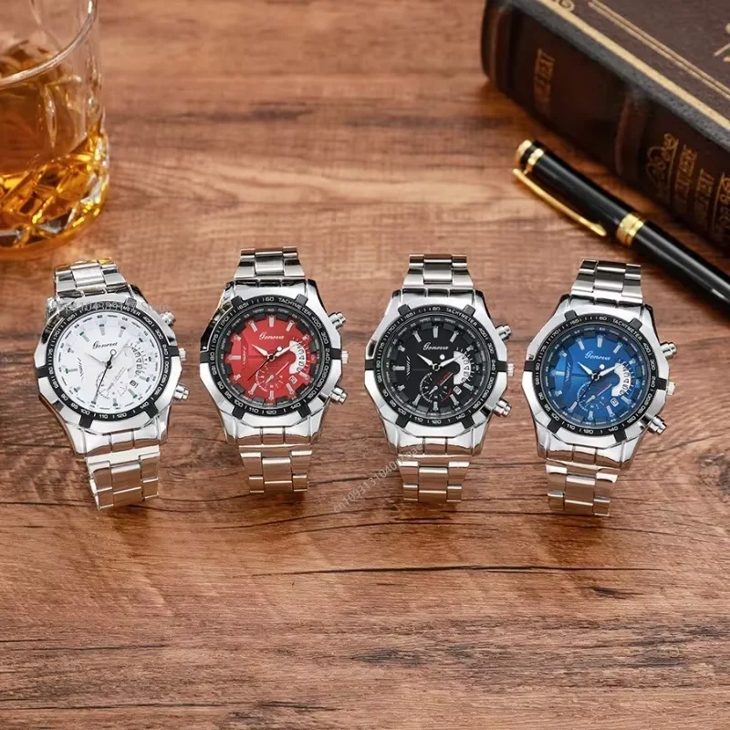 2025 نمط جديد موضة العلامة التجارية ساعة كوارتز رجالية فاخرة الهاتفي مضيئة الرياضة التلقائي تاريخ رجال الأعمال ساعة اليد sig계