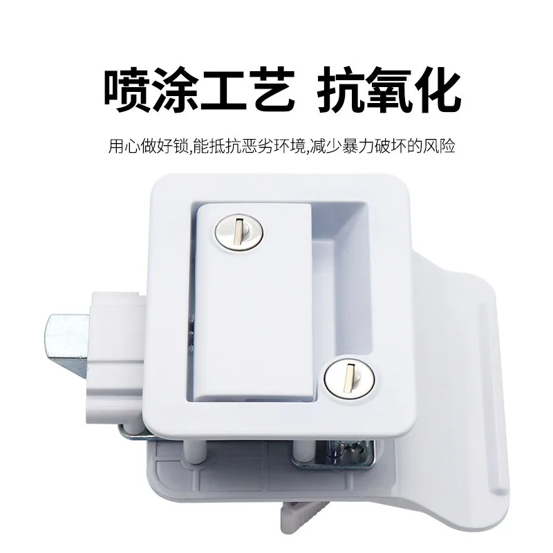 RV door lock Internal and external double opening Modified warehouse door lock Zinc alloy pressing mechanical core Universal