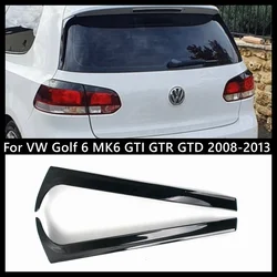 For VW Golf 6 MK6 GTI GTR GTD 2008-2013 Glossy Black ABS Rear Window Side Trunk Spoiler Canard Canards Splitter Accessories