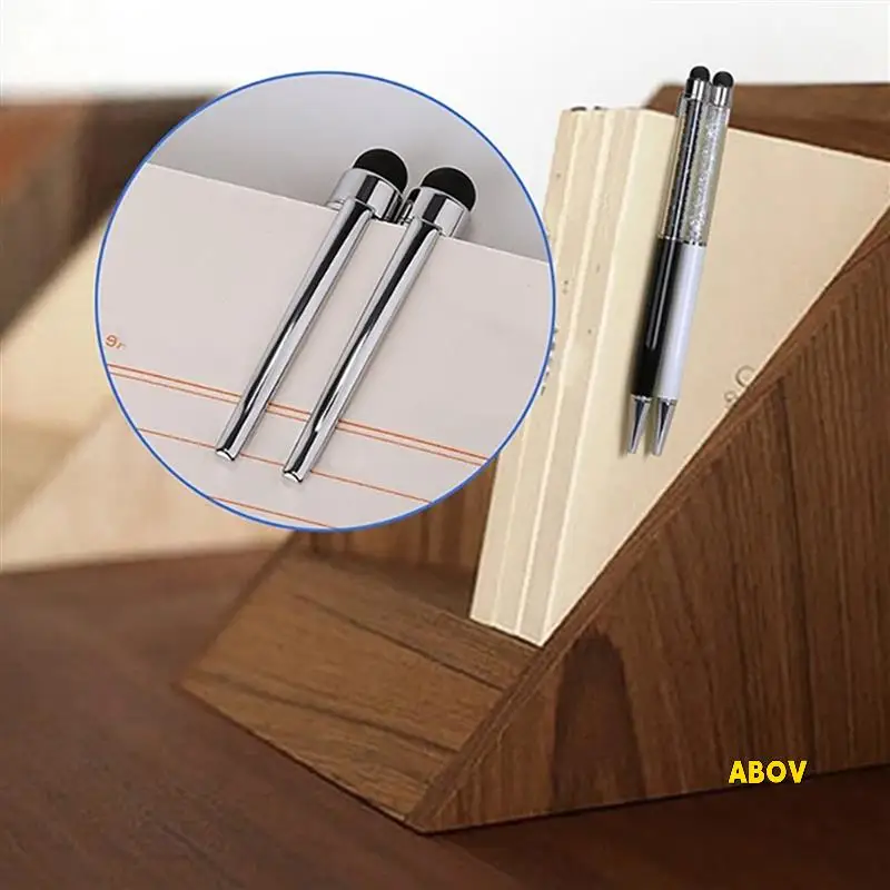 120Pcs Bling Bling 2-In-1 Slim Crystal Diamond Stylus Pen And Ink Ballpoint Pens (12 Colors)