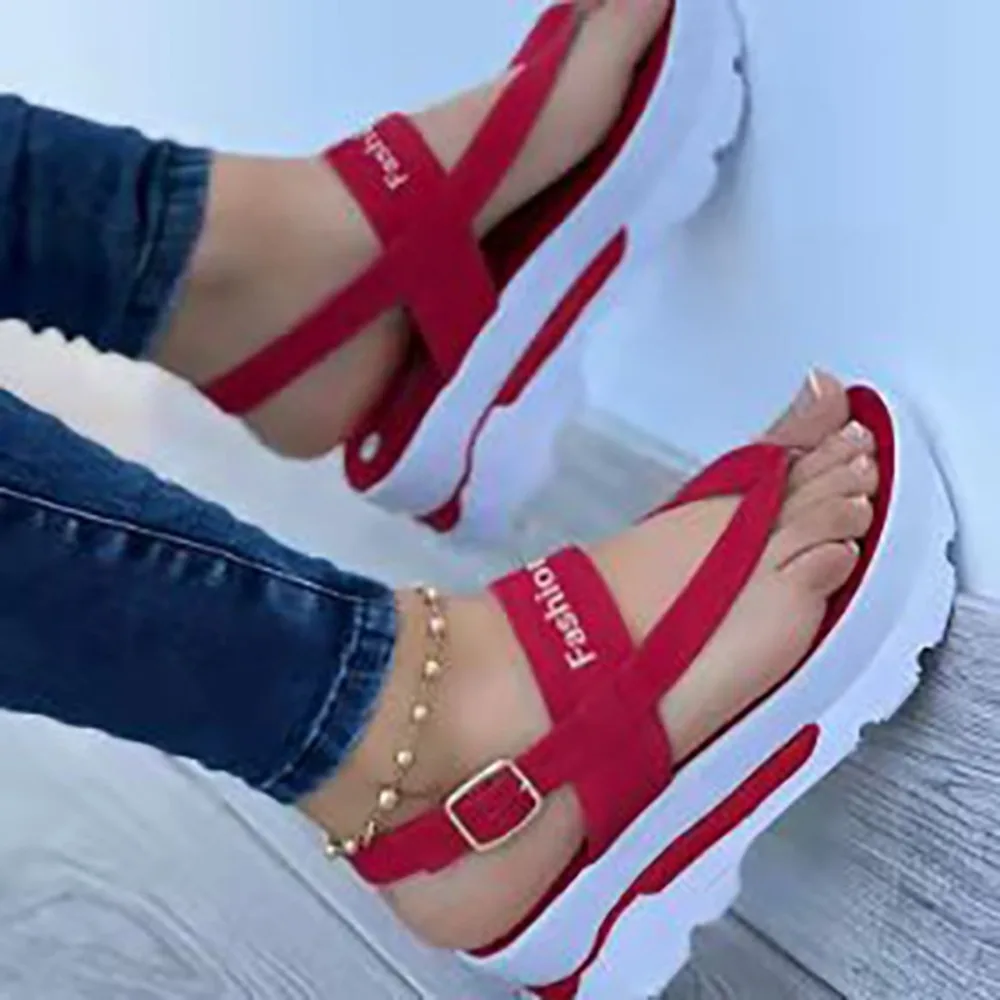 2024New Platform Women Sandals For Summer Wedges Shoes Women Platform Heels Sandalias Mujer Luxury Summer Flip Flops