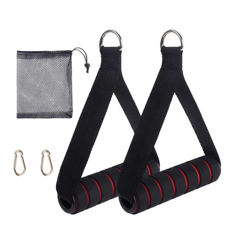 1 Pair Fitness Machine Handle, Ergonomic Grip For Effective Arm and Workouts Exercise Handle for Cable Machine