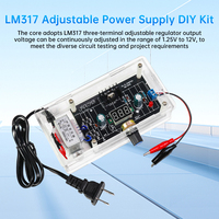 LM317 Adjustable Power Supply DIY Kit DC-DC Voltage Regulator Module Component Soldering Electronics Kit Soldering Training