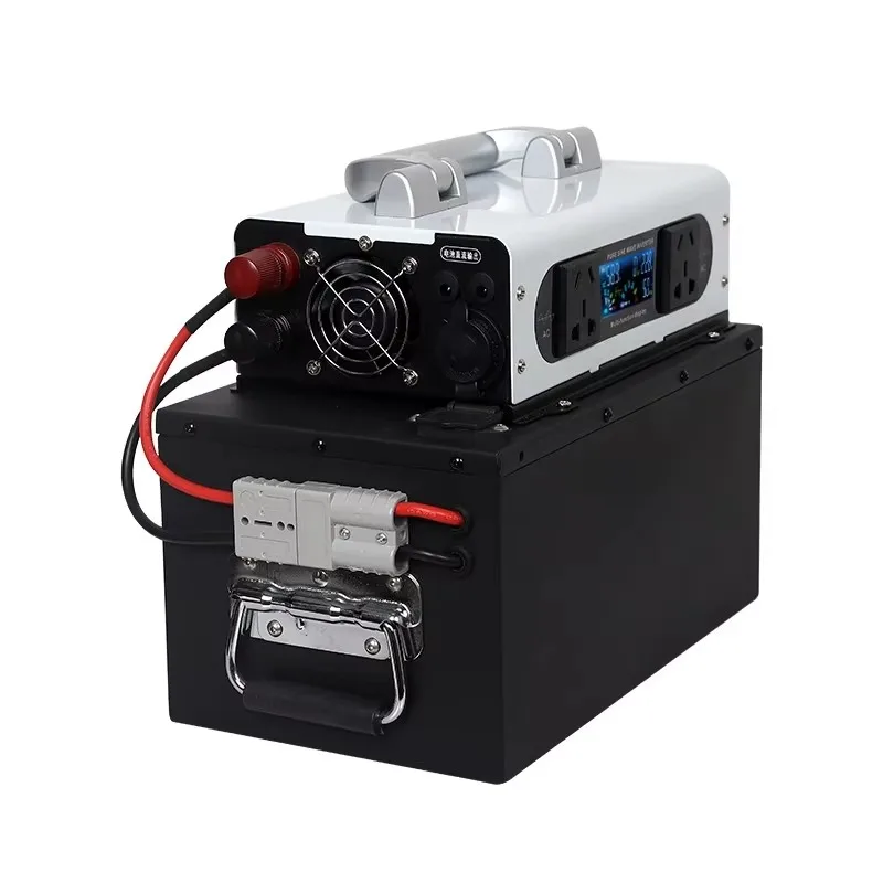

Multifunctional Portable Car Power Station Pure Sine Wave Inverter Split Design With Battery Box For Outdoor Activities