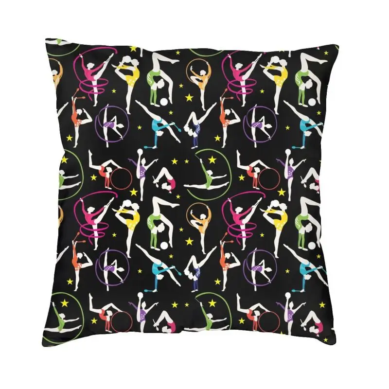 Dance Rhythmic Gymnastics Cushion Cover Double-sided 3D Printing Floor Pillow Case for Sofa Custom Pillowcase Home Decoration