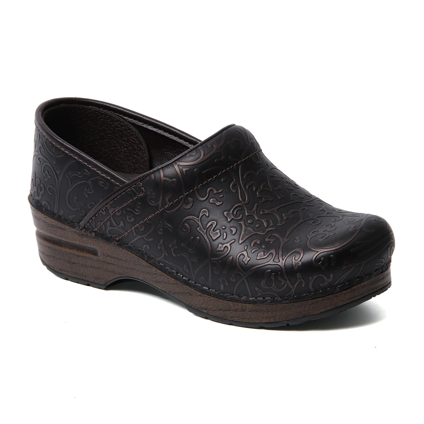 Dansko Professional Leather Arch Support Slip Resistant Nursing Work Clogs for Nurse Chef Hospital Restaurant