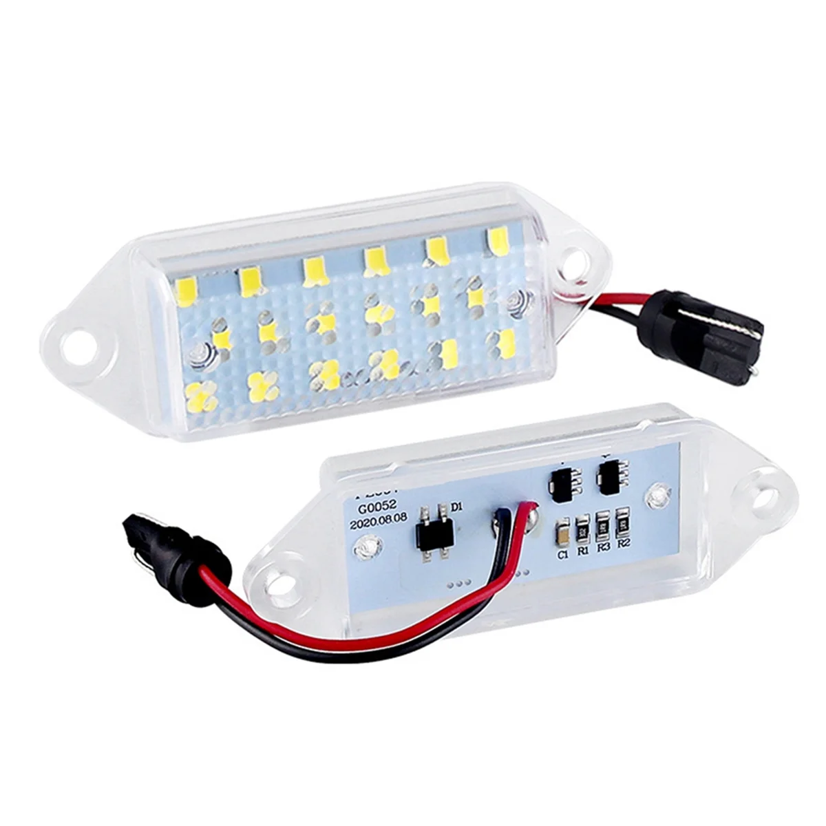 2PCS LED Car Number License Plate Light White for Mitsubishi Lancer EVO VIII 2004-2008 EVO X 2008-2018