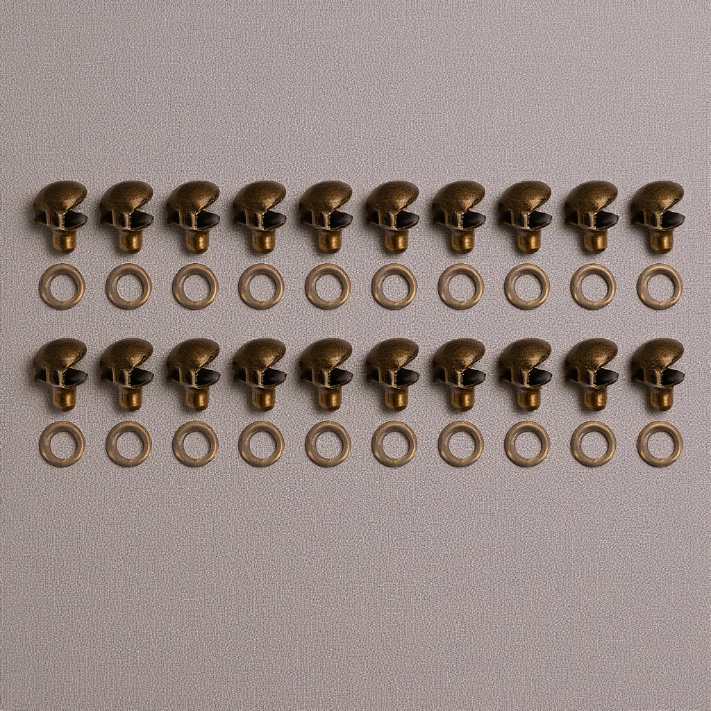 

20Pcs Decorative Shoelace Hooks Brass Shoe Lace Accessories DIY Boot Buckles Set for Unique Footwear Customization