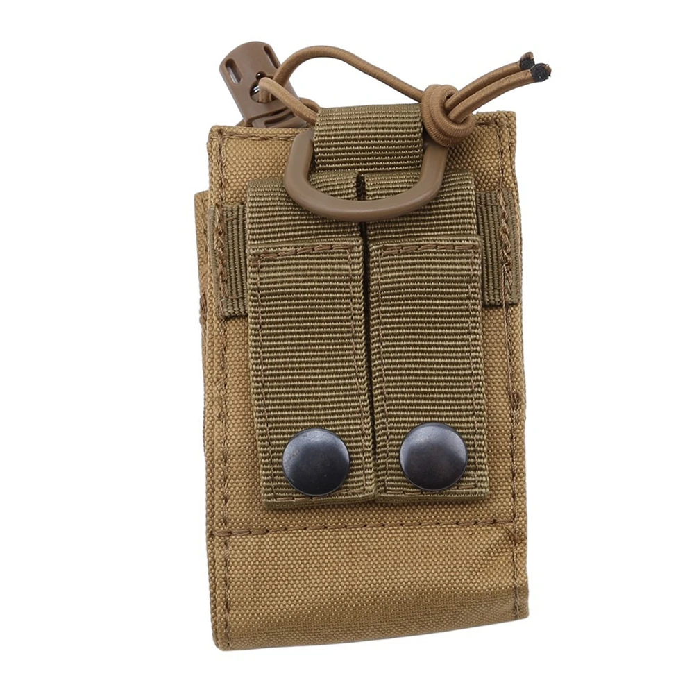 Bolsa de Radio táctica para walkie-talkie, bolsa de cintura, soporte de nailon, bolsillo para interfono portátil, bolsa de transporte para caza y Camping