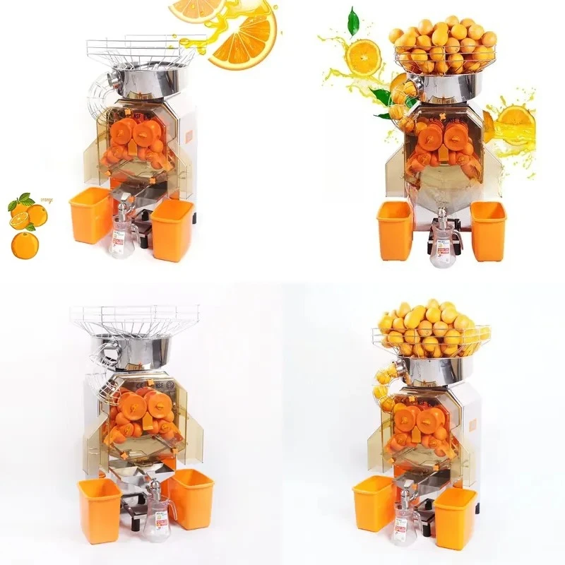Commercial Automatic Electric Citrus Juicer High Yield Stainless Steel Plastic 370W Squeezes 40 Oranges Per Minute