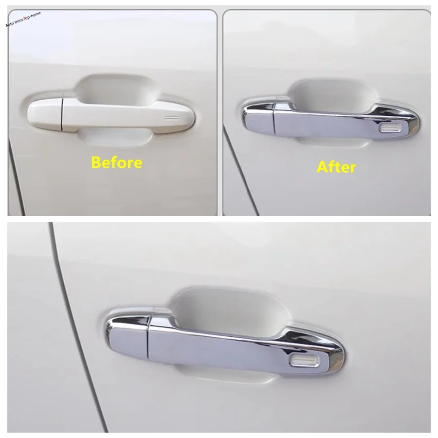 Outside Door Pull Doorknob Handle Clasing Bowl Cover Trim Protector Decoration Fit For Subaru Crosstrek 2024 + Car Accessories