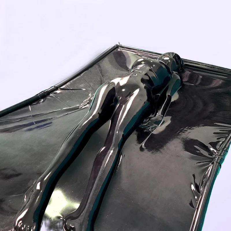 

Latex Vacuum bed Latex Sleep Bed Bag Fetish Bondage Bodysuits Body Bag Vacuum Bed without Head Out and Frame Bed Only