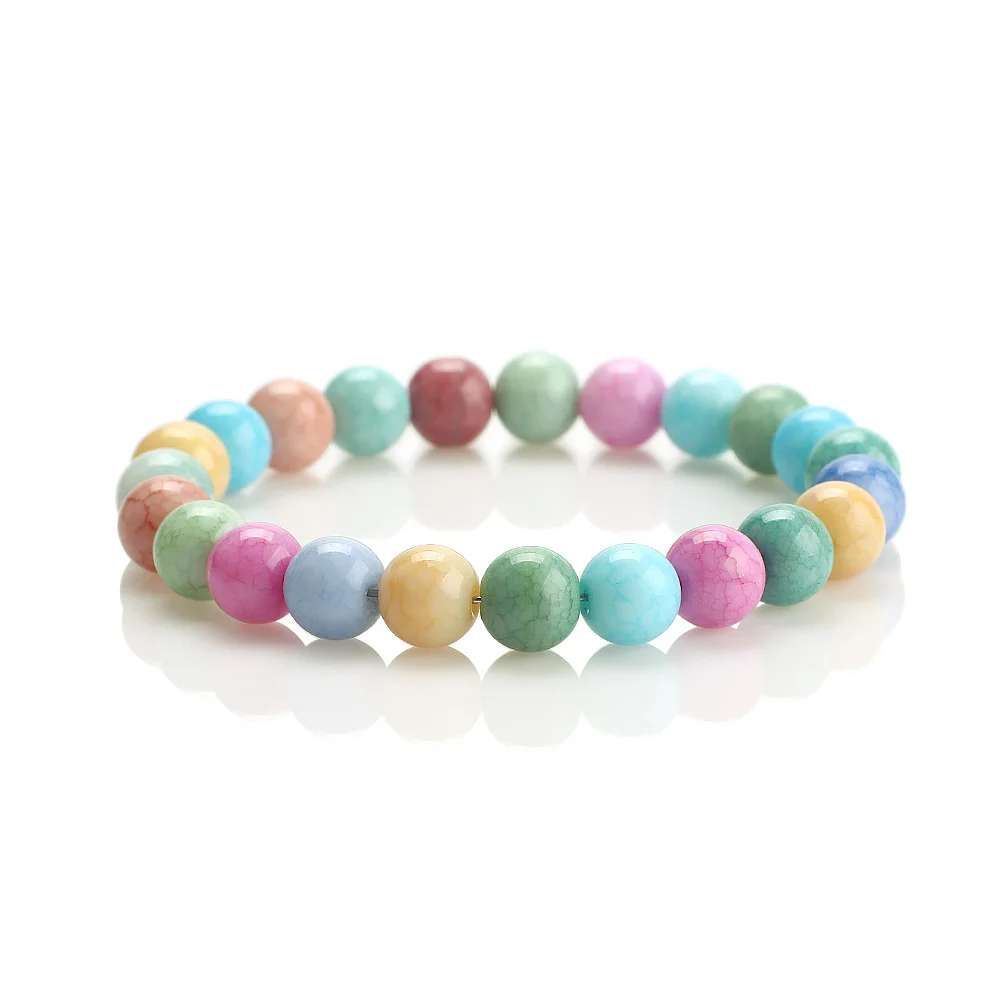 

200 Pcs Crack Crystal Beads Craft DIY Jewelry Accessories for Bracelets Loose Christmas