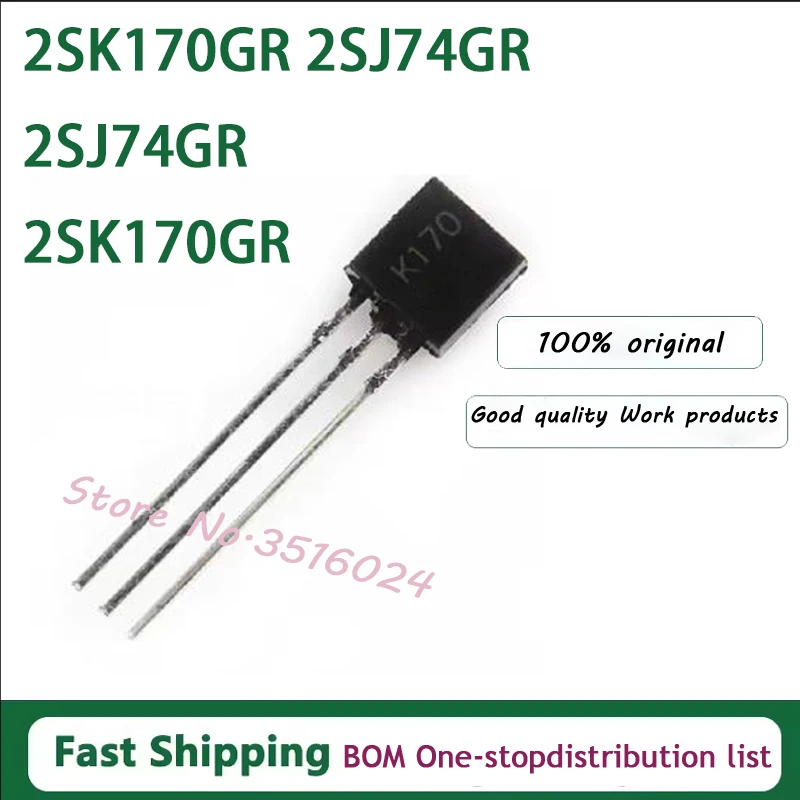 10PCS 2SK170-GR 2SJ74-GR 2SK170 2SJ74 2SK170GR 2SJ74GR New origina