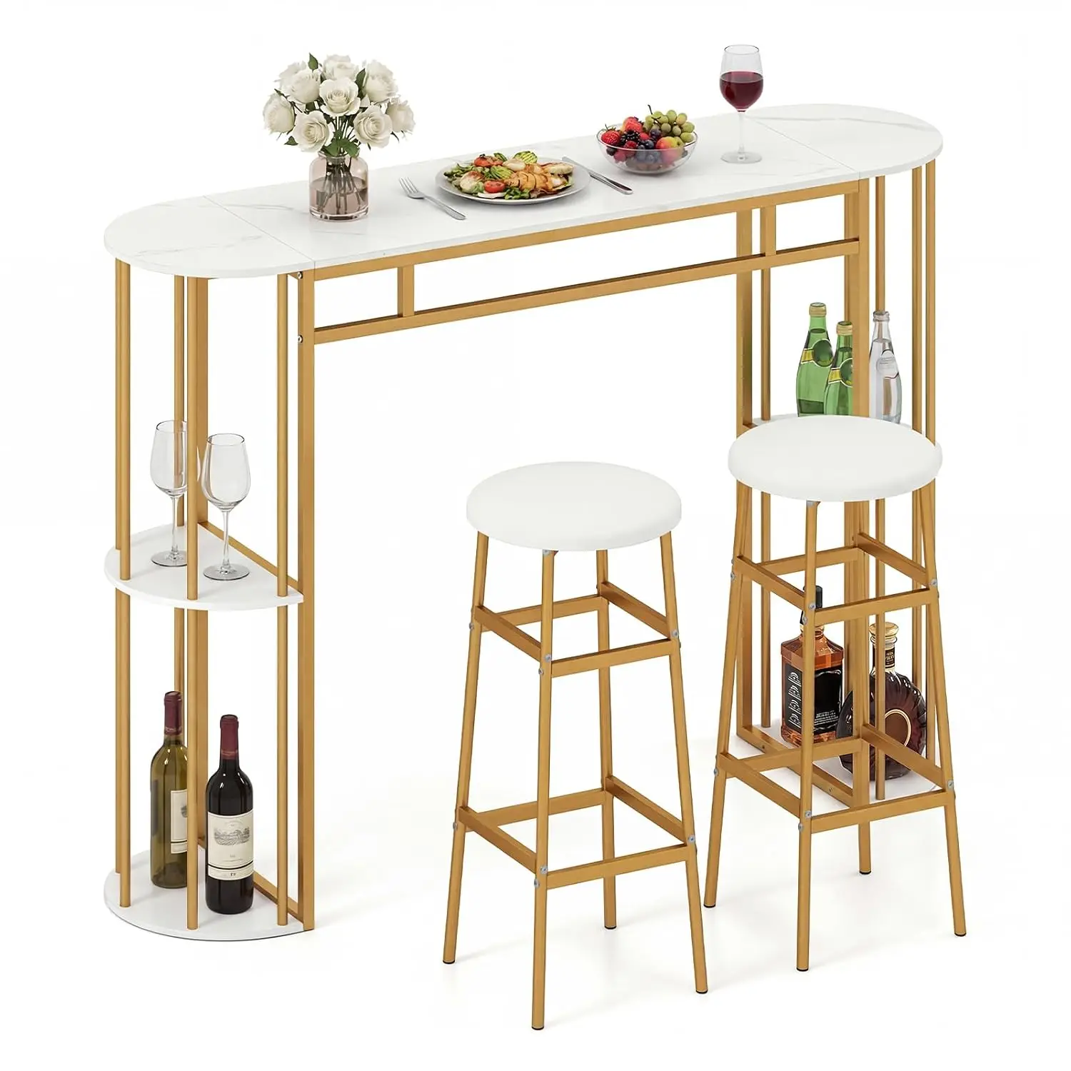 3-Piece Bar Table Set, 60