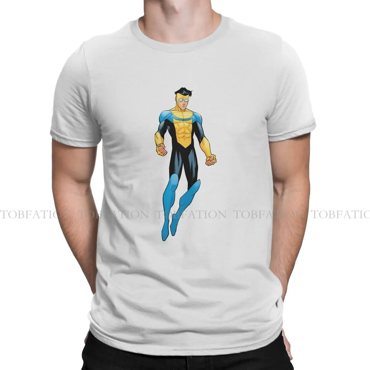 Invincible TV Series Creative TShirt for Men Special Round Neck Pure Cotton T Shirt Distinctive Gift Clothes Tops