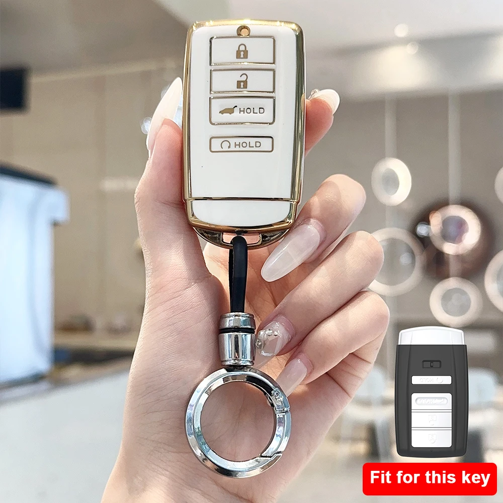 

Fashion TPU Key Fob Cover For Honda Acura CDX NSX RDX RLX TLX TLX-L Auto Shell Fob Holder Keyless Protector Accessories