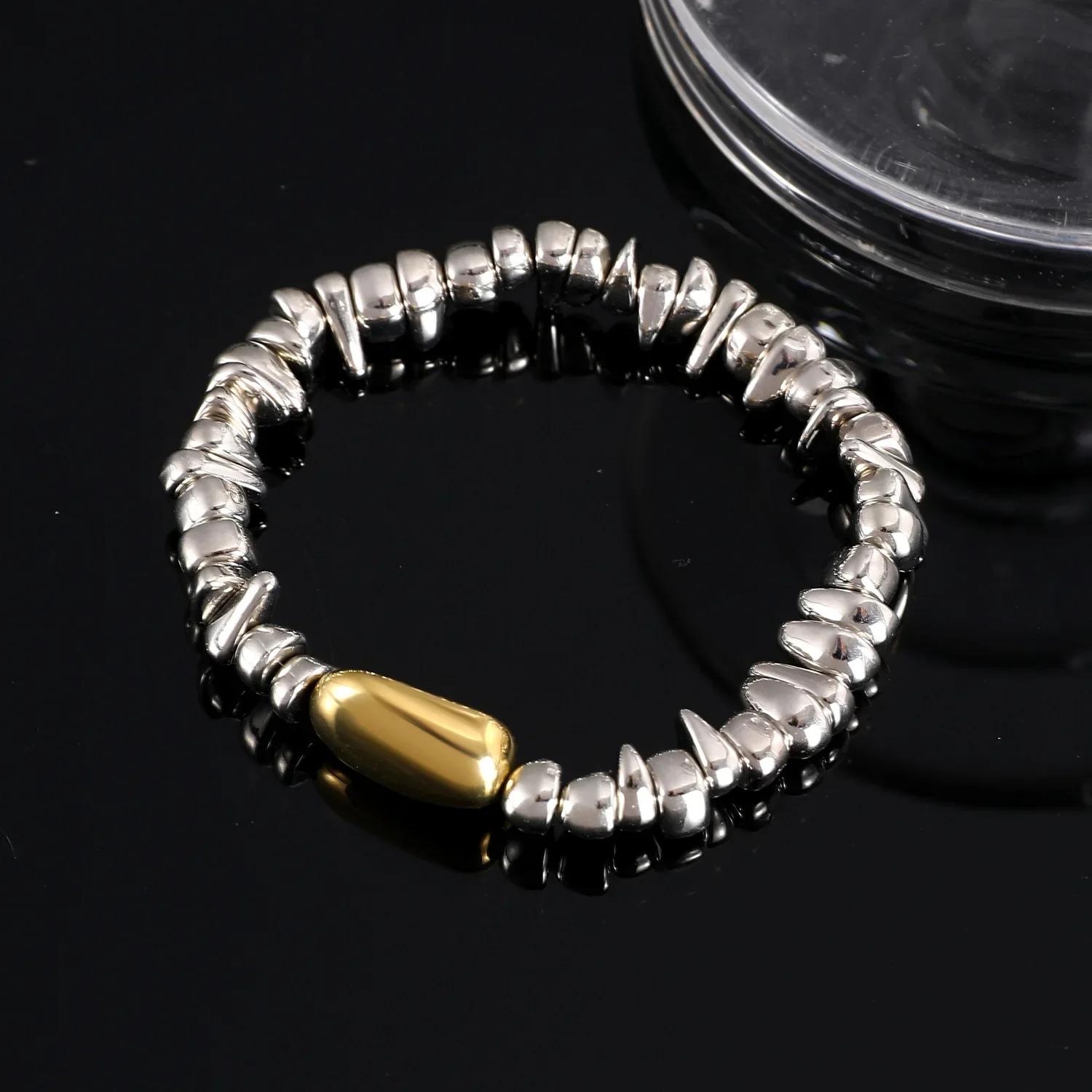 Vintage Irregularity Unique Design CCB Bead Heart-Shaped Pendant Bracelet SetS for Woman Fashion Bracelet Jewelry Holiday Gift image 5
