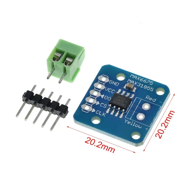 Sensores de temperatura do módulo termopar MAX6675 MAX31855 tipo interface SIP de termopar K