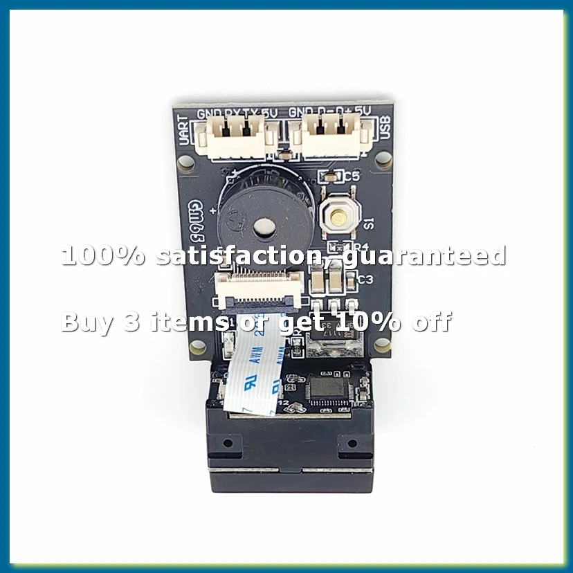 GM65 1D2D QR Code Image Barcode Identification Module Scanner Scanning Embedded Bar Code Reader Module with Cable-DTB3