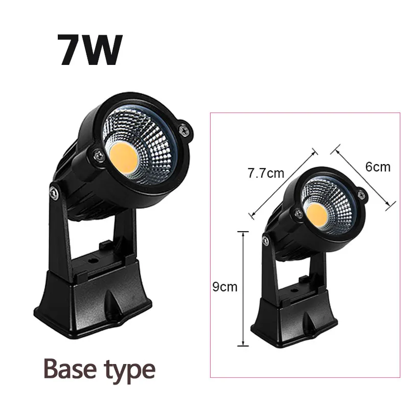LED COB Tuinverlichting 5W 7W 10W 15W Outdoor Spike Gazon Lamp Waterdichte Verlichting Tuin pad Spots AC110V 220V DC12V 24V
