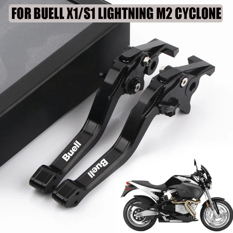 

For BUELL X1 LIGHTNING S1 LIGHTNING M2 CYCLONE New High Quality Motorcycle Accessories 3D CNC Adjustable Brake Clutch Lever