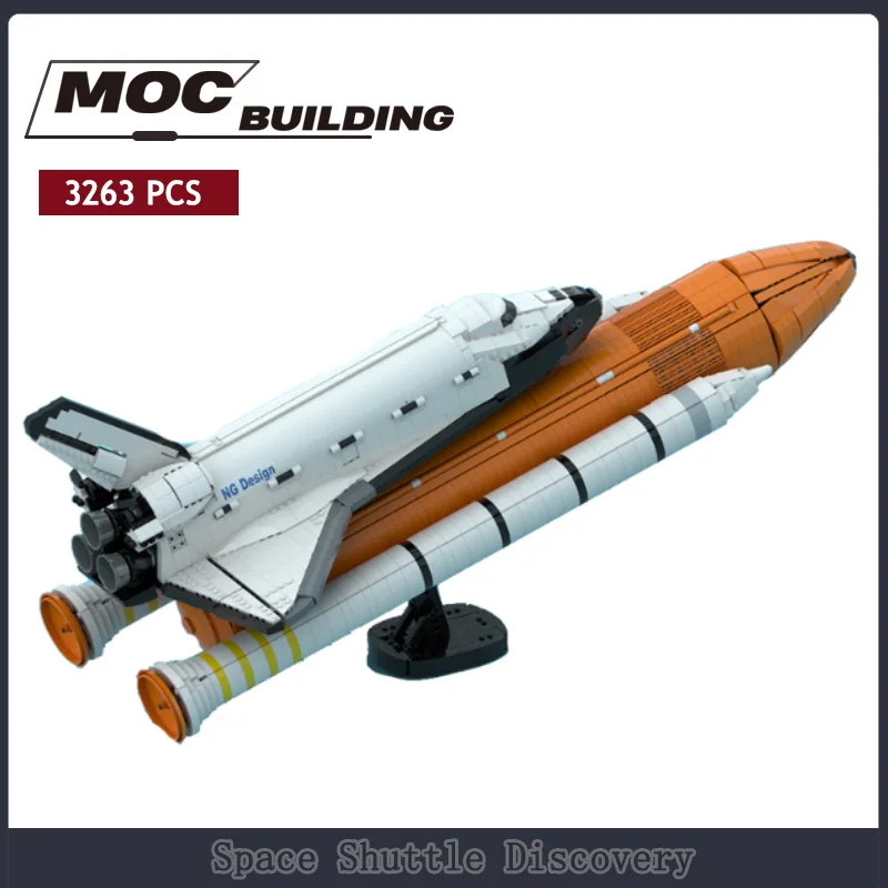 Juego de módulos de actualización de Space Shuttle Discovery, Serie de diseño creativo, ensamblaje MOC, bloques de construcción, modelo, rompecabezas, juguetes, nave espacial para