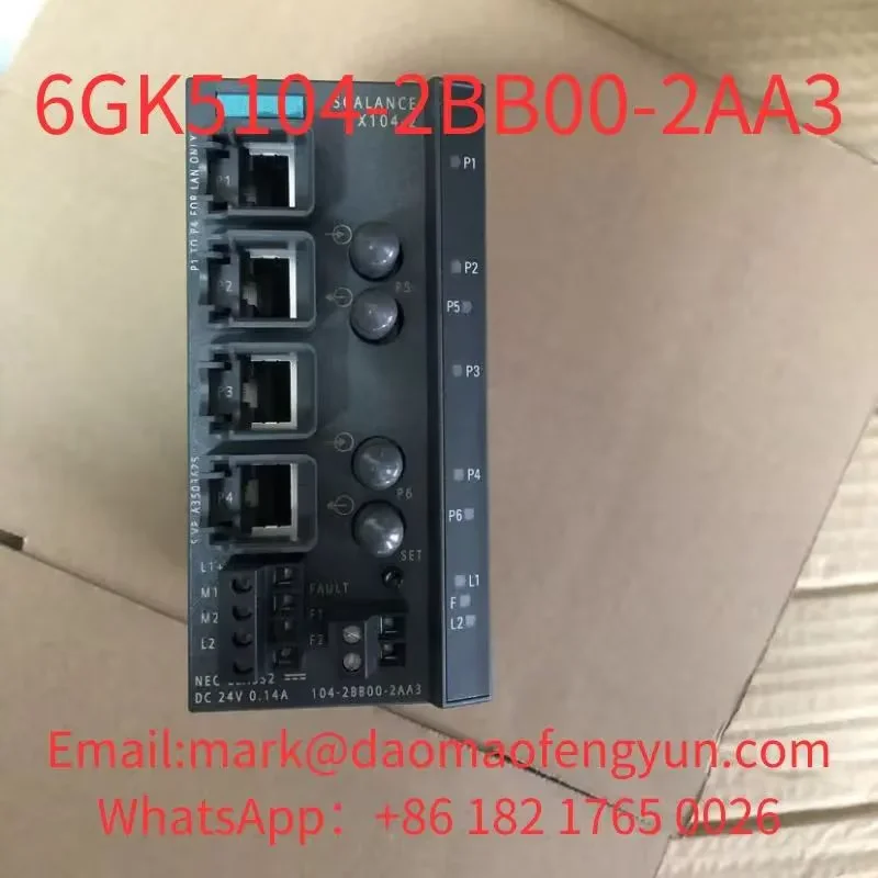 6GK5104-2BB00-2AA3 Used Tested Ok, In Good Condition SCALANCE X104-2, Unmanaged IE