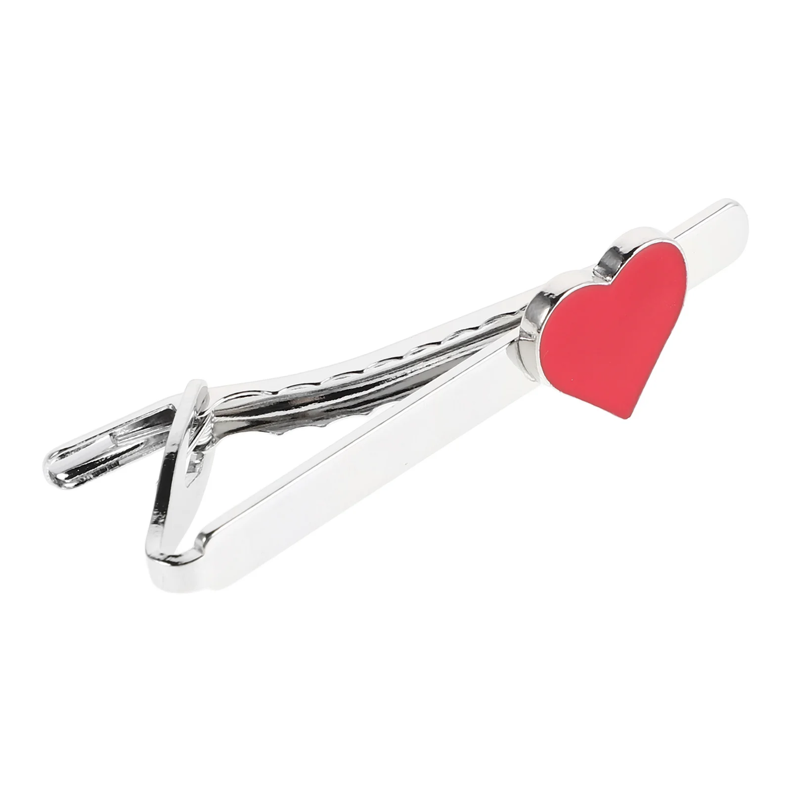 

1Pcs Minimalist Tie Clip For Men Simple Elegant Heart Design Suit Accessories Valentines Day
