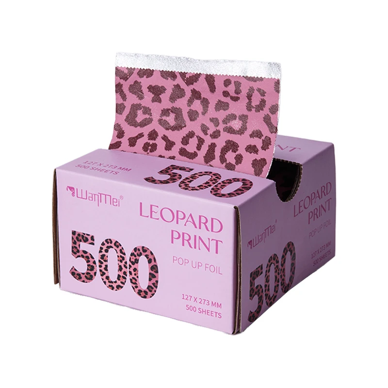Leopard Print Hair Foil Sheets for Coloring