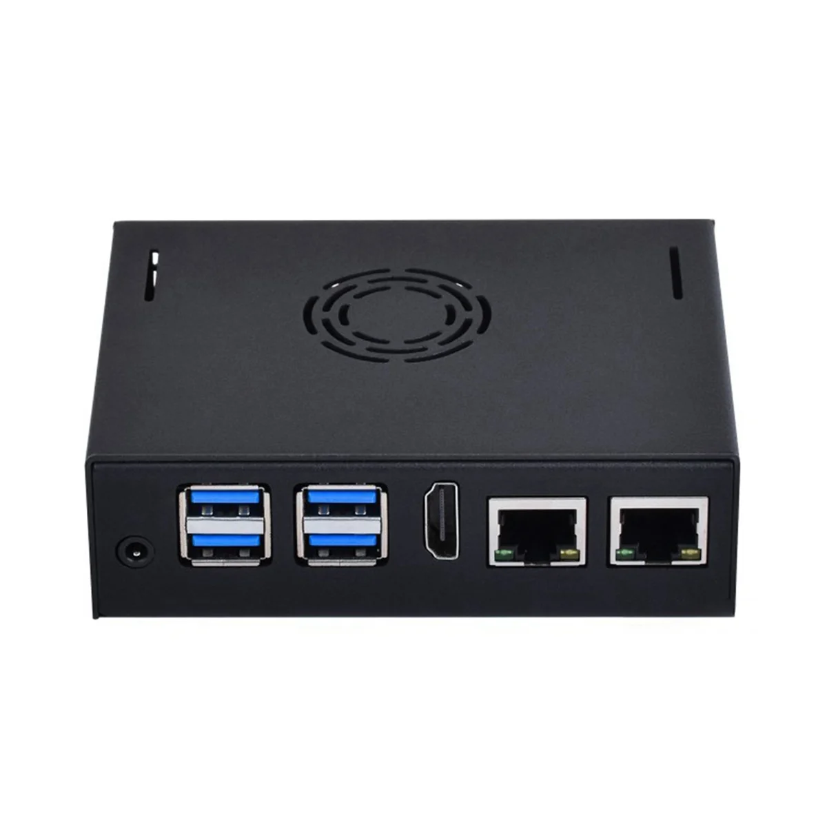 ABEP-For VisionFive2 Special Metal Shell with Cooling Fan Mini Host Computer Shell IP30 Protection Level Multiple Interfaces