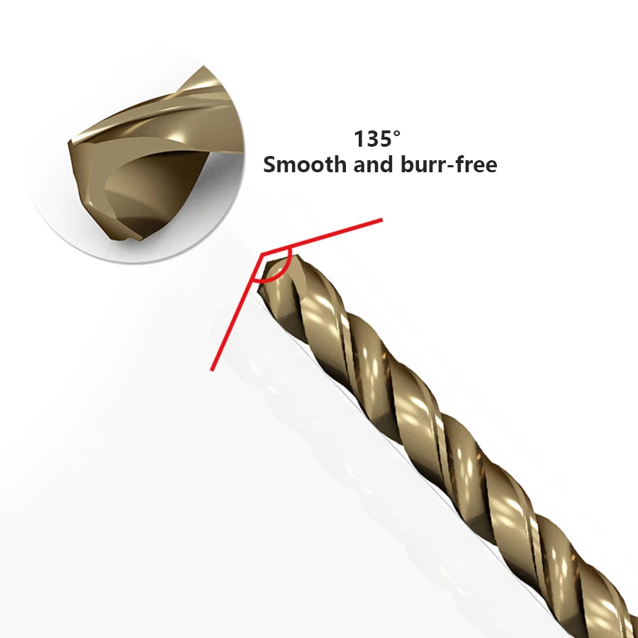 300mm Cobalt-Containing Lengthened M35 Twist Drill Bit Designed For Metal Wood Stainless Steel Deep Hole Drill Bit 2.5-10mm Tool