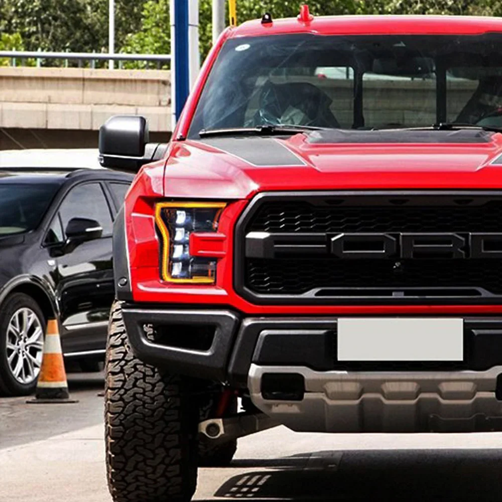 

Для Ford Raptor F150 2015-2017 автомобильные фары в сборе, обновленный динамический эффект запуска, 4 линзы проектора, светодиодные аксессуары для инструментов
