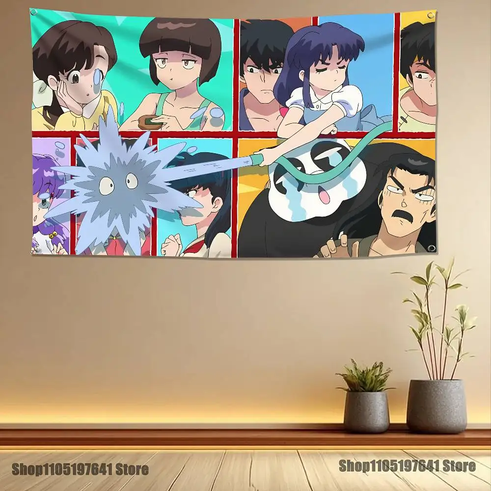 COOL Ranma 1 2 High-Quality Flag Tapestry Banner Bedroom Living Room Bar Party Wall Decor Outdoor Use