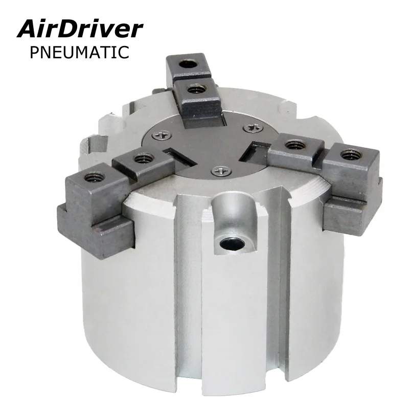 MHS3 Series Slide Guide Round Body Three Fingers Pneumatic Air Gripper SMC Series