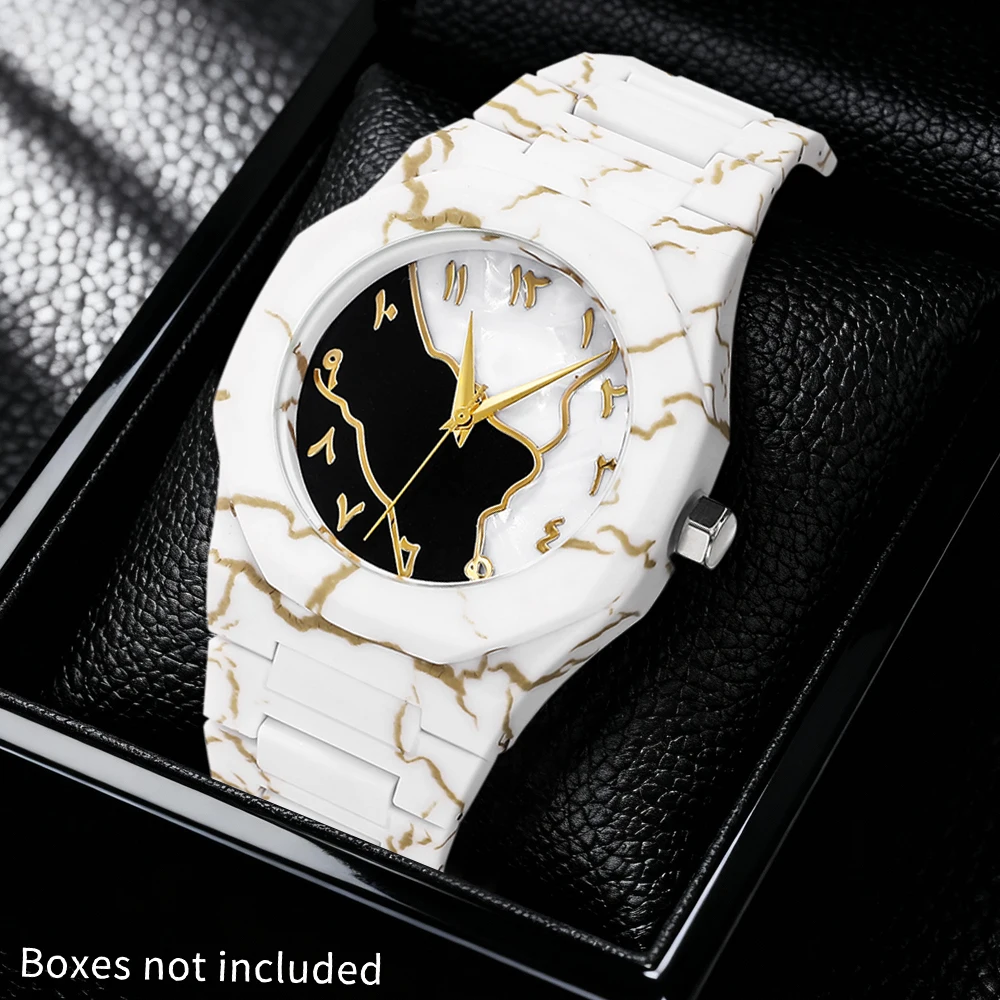 1-piece new watch, polygonal dial, fashionable and trendy accessory for outfit coordination, with a premium feel