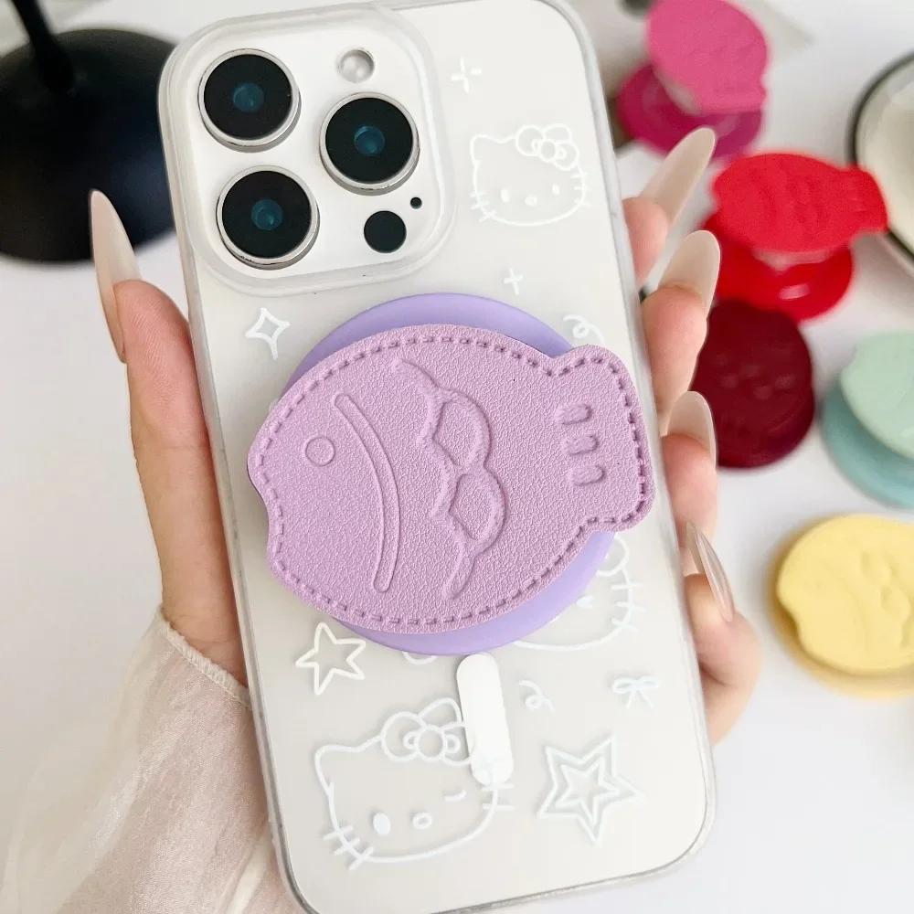 

Симпатичная 3D-подставка для телефона Magsafe с рыбкой поддерживает iPhone, Motorola, Google, универсальная забавная магнитная складная подставка