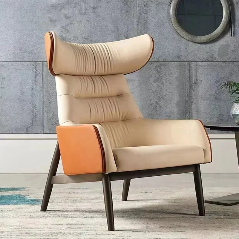 Italian design high quality fashion chair living room furniture high back king high back tiger waiting chairs