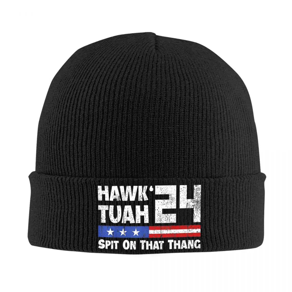 Falcão unissex Tuah Caps de malha, chapéus de inverno, boné casual, gorro acrílico, Meme engraçado, 24 cuspir nele, homens, mulheres