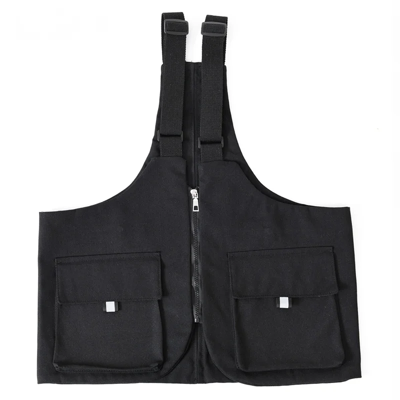 

West Hip Hop Streetwear Functional Waist Packs Bag Adjustable Waistcoat Unisex Tactical Shoulder Bags Big Body-hugging Bag