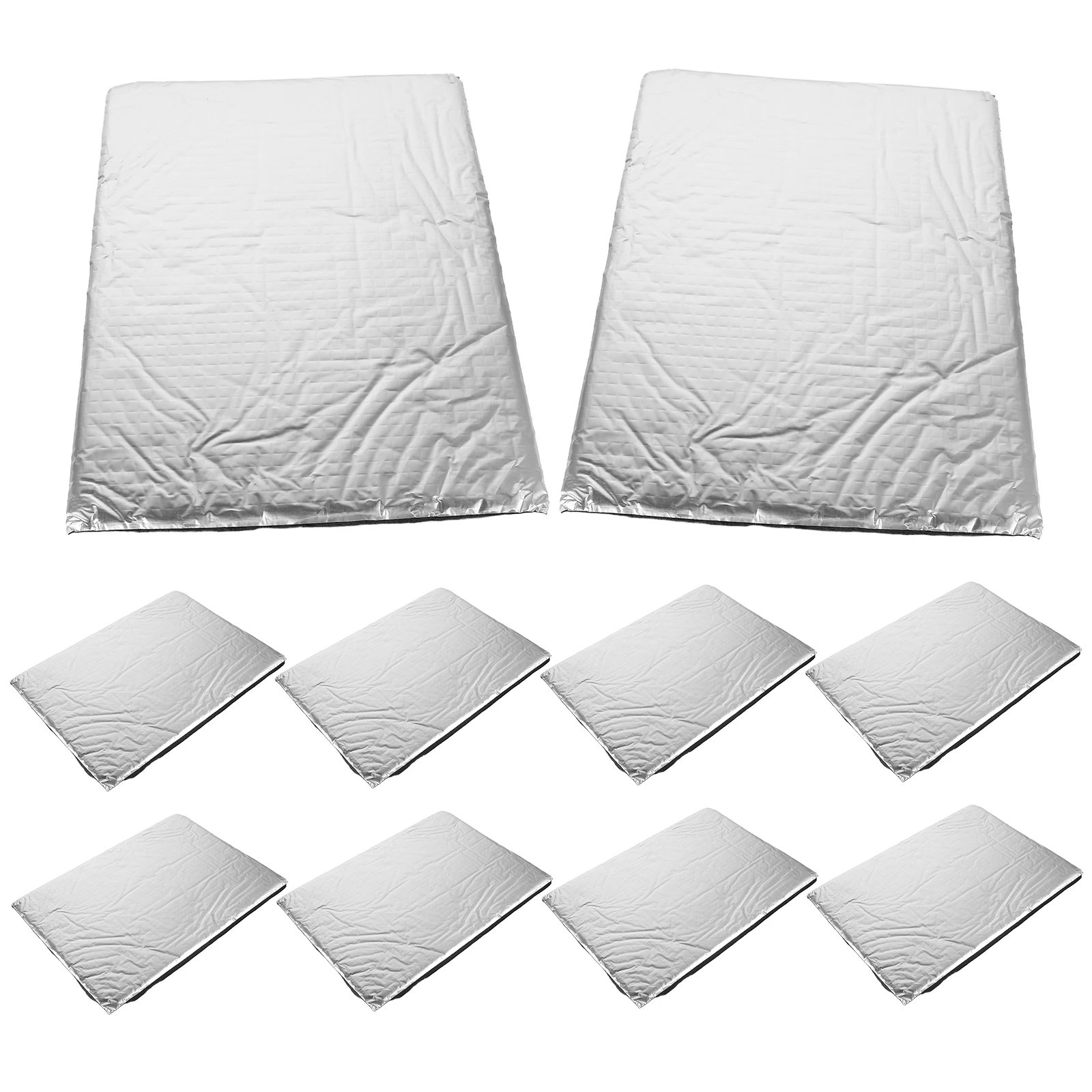 

10 Pcs Car Sound Insulation Mat 25x18cmx10mm Heat Pad Noise Reduction Home Soundproofing Van Accessories Engine Sound Insulation