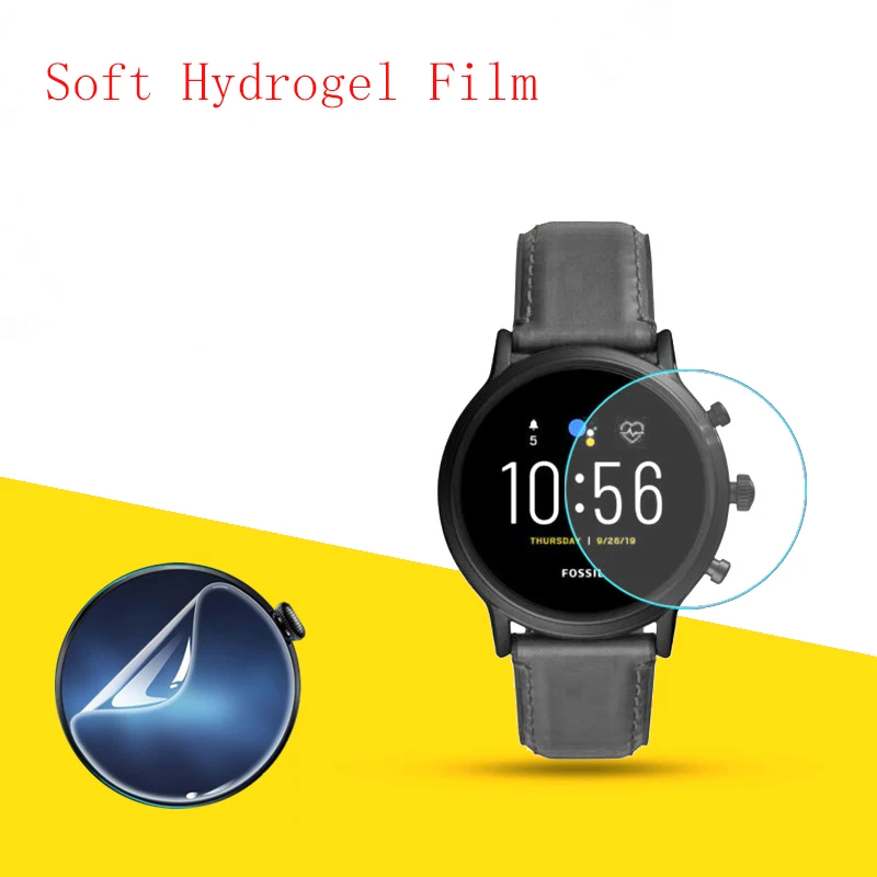 Soft Hydrogel Film Clear HD Transparent Protector Protective Guard Smart watch for D37MM Fossil Gen 5 10PCS