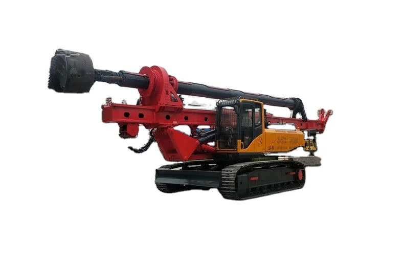 2026 New Model CE Certified Hydraulic Crawler Rotary Drilling Rig, Max Depth 55m, Diameter 1.8m For Construction Projects